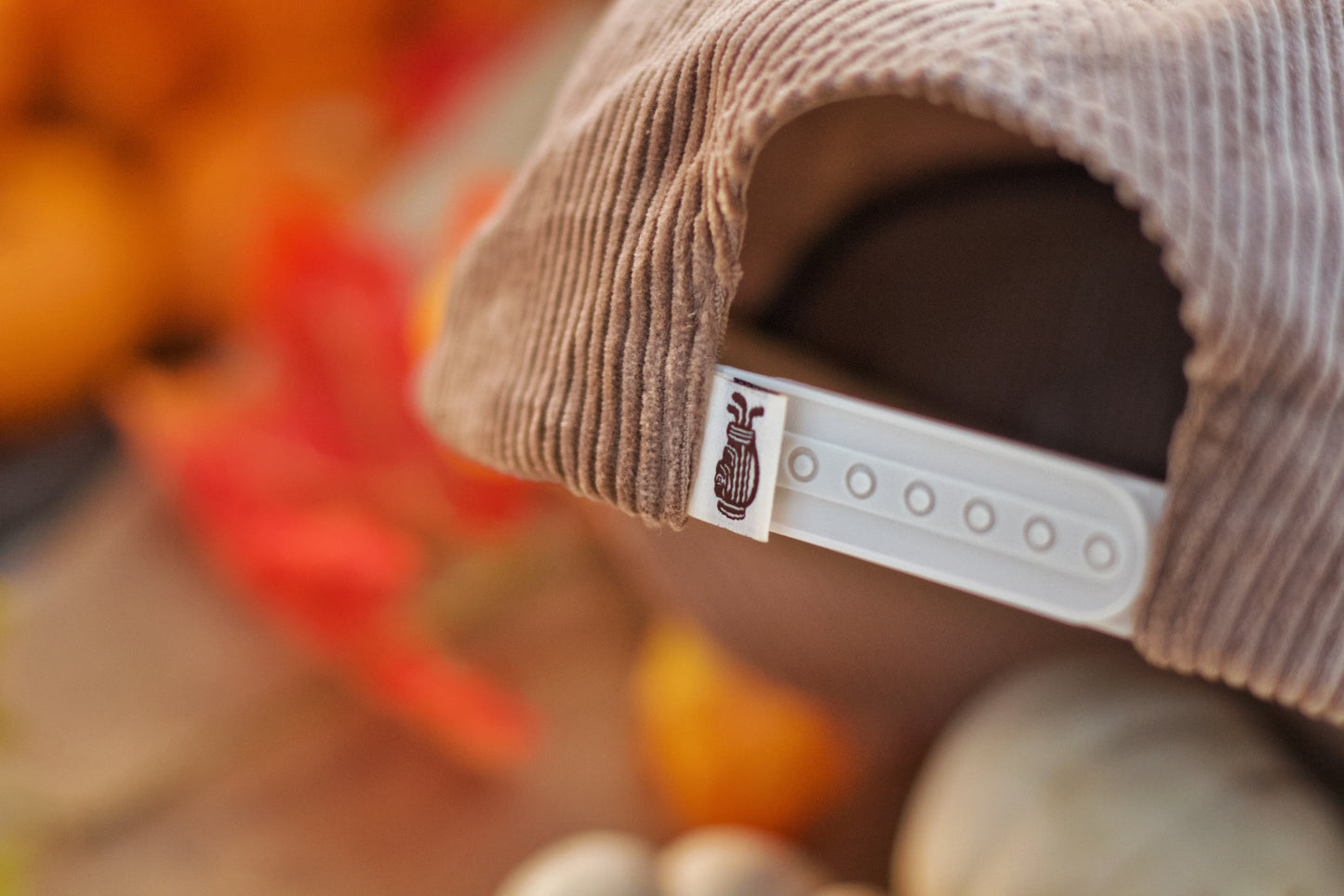 Southside Golf Co Heritage corduroy 5-panel hat adjustable snapback with leather logo patch