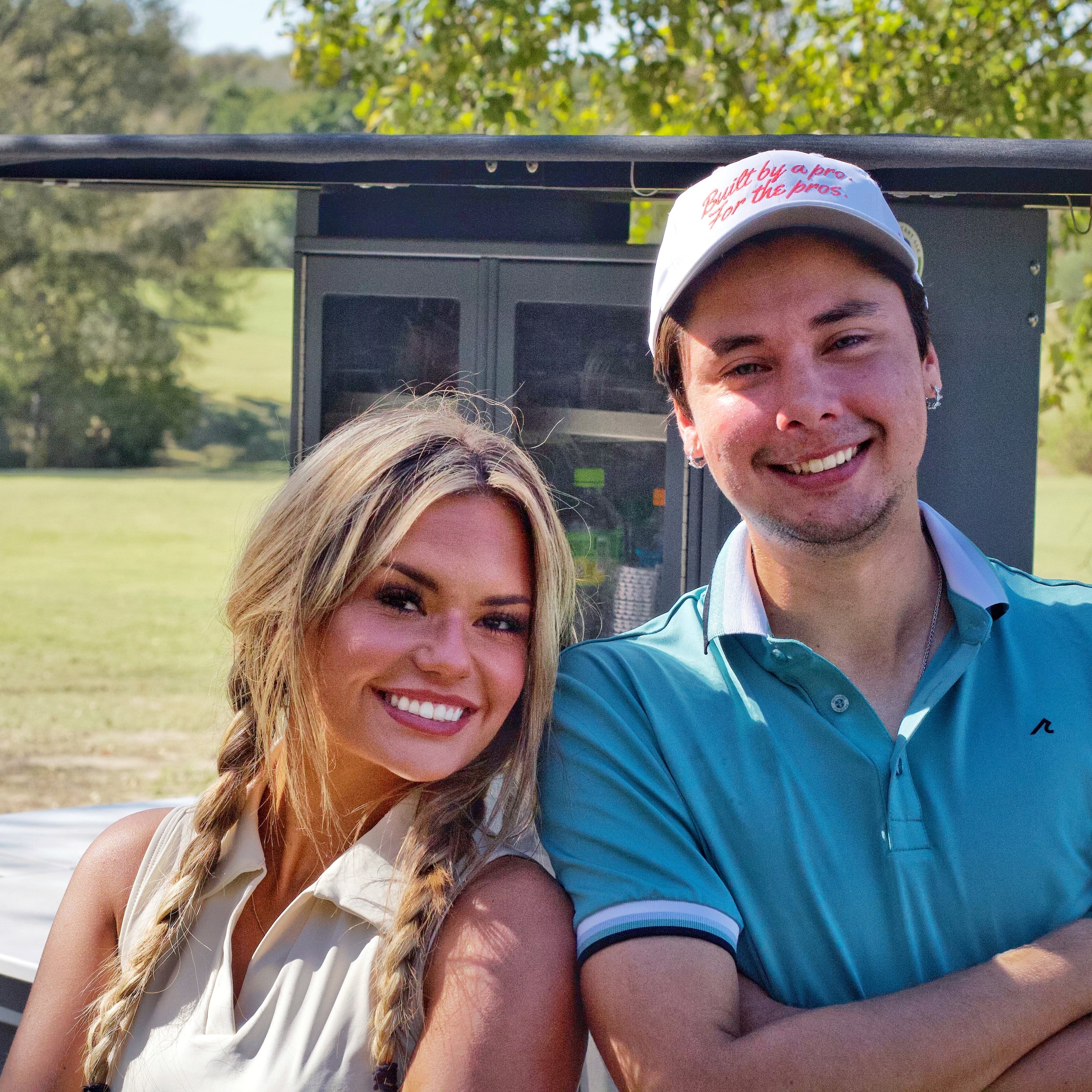 Southside Golf Co lifestyle golf photo at Lost Pines Austin Texas wearing premium golf hat