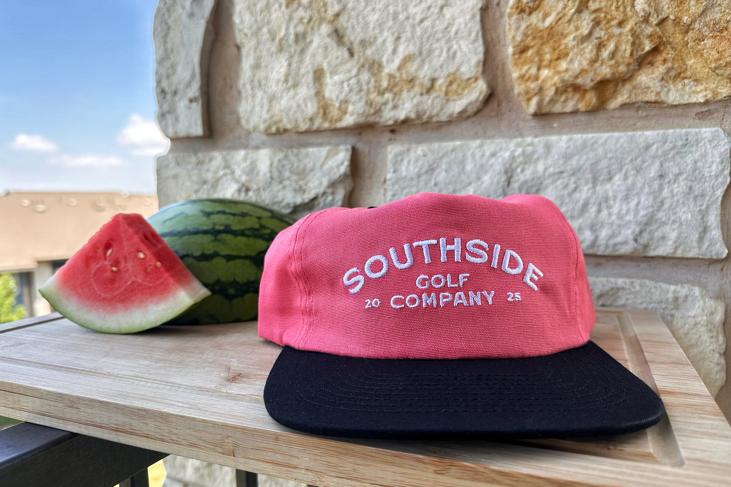 Southside Golf Co Watermelon snapback with watermelon slice
