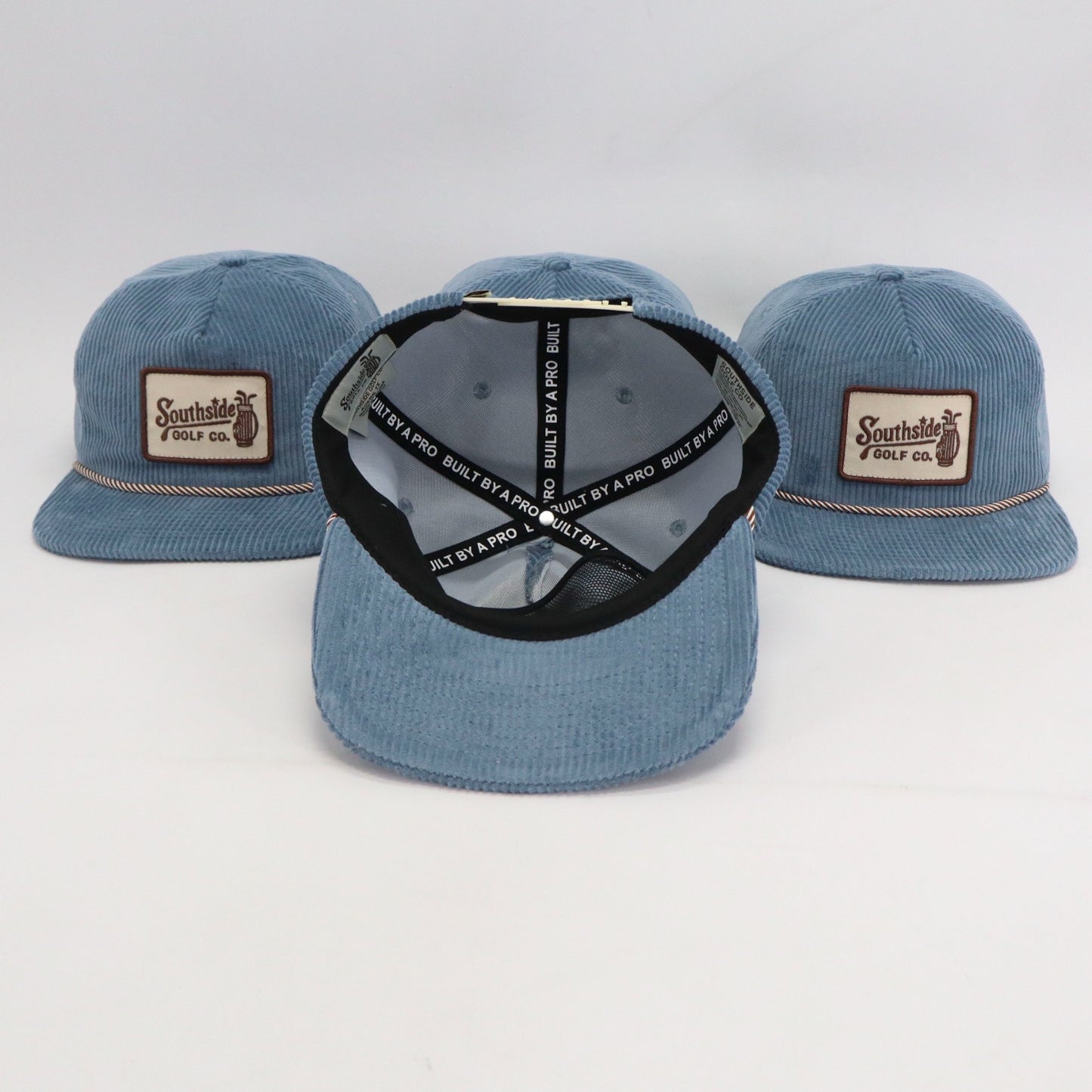Driftwood Blue Corduroy Golf Hat (5 Panel) | Limited 1 of 50 – Southside Golf Co