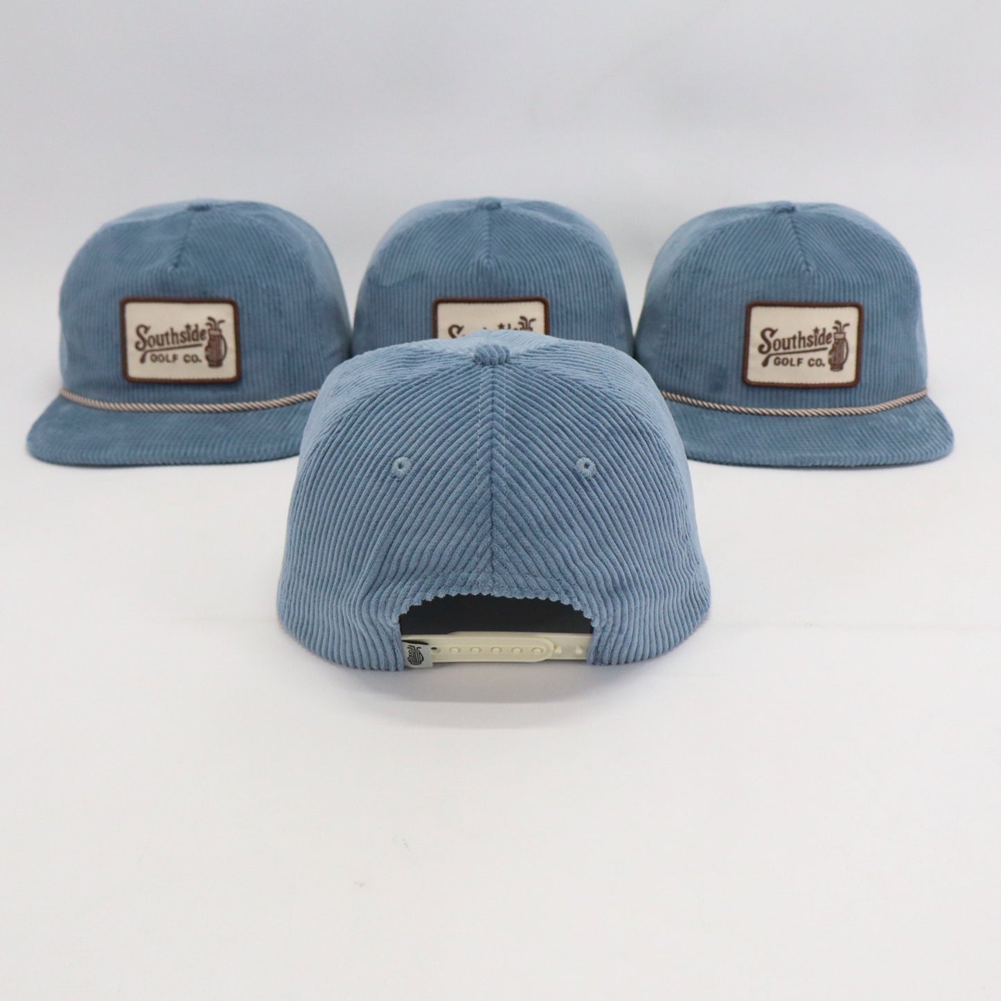 Driftwood Blue Corduroy Golf Hat (5 Panel) | Limited 1 of 50 – Southside Golf Co